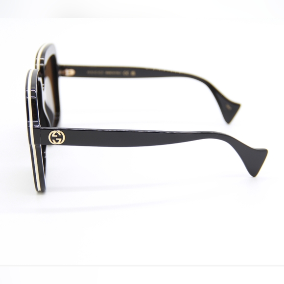 NEW GG1241S 001 GUCCI SQUARE WOMEN BROWN SUNGLASSES GUCCI WOMEN EYEWEAR - Picture 7 of 13